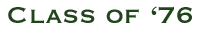 Class of 76 footer logo