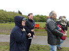 Jenny, George and Danny waiting apprehensively...
