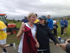 Jenny ready with a helping arm of encouragement