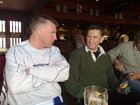 Michael and George getting some grub back at the Errigle Inn