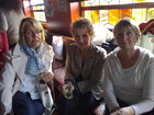 More supporters arrive... Jenny, Diane with Barbara (looking much more relaxed!)