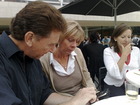 George, Barbara and Julie at the London reunion
