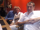 Brian, Barbara and Rodney after dinner in London