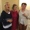 Two Jenny's joined by Anne still waiting for the dancing