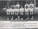 Girls first XI hockey team 1973