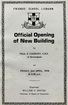 Opening of new building 1976